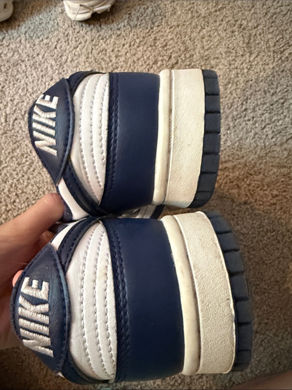 Nike Low-Top Sneakers in Navy and White - Picture 6 of 6